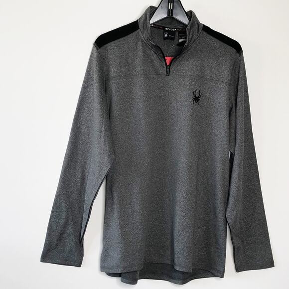 Spyder Active Jacket Medium Grey New ProW B 1/4 Zip - Picture 1 of 7